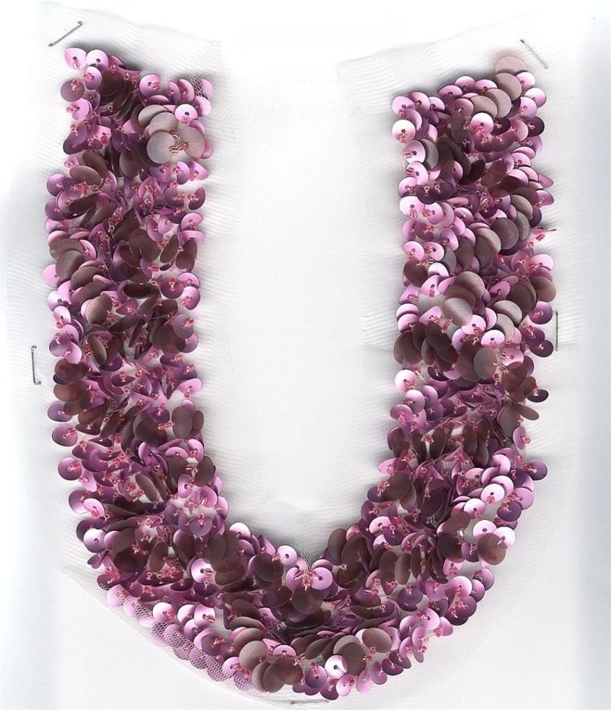 Bead Sequin On Mesh Collar E M Greenfield