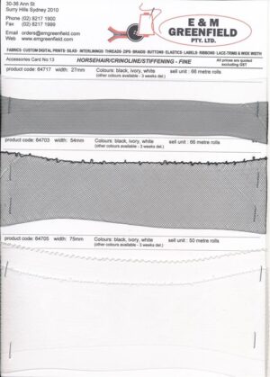 Fine Stiffening Crinoline