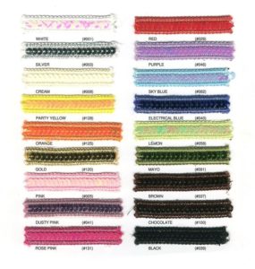 Ribbons - Patterned, Stitched, Stripes, Gingham, Sequin, Pleated etc