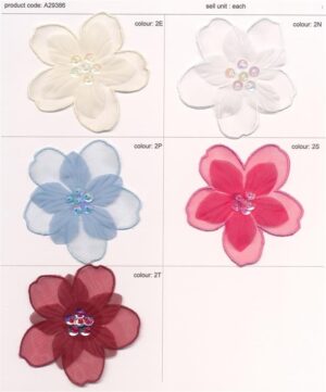 Flower with Sequin Motifs