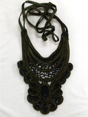 Crochet Cotton-Metallic Collar