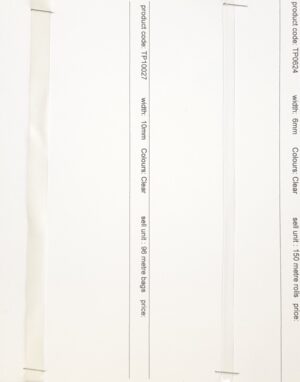 Plastic Hanging Tape - clear