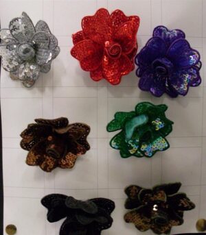 Sequin Flower Brooch