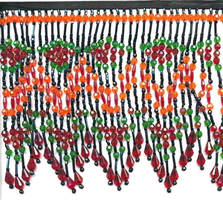 Beaded Fringe Trim 15cm E&M Greenfield