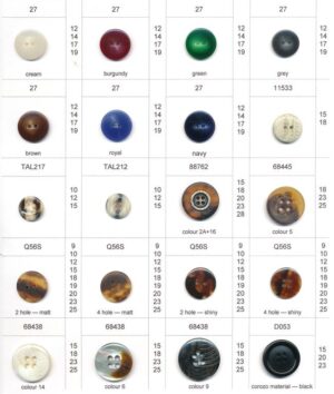 Polyeser,Imitation Tortoise Shell & Corozo Buttons