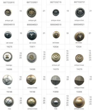 Imitation Metal-ABS Buttons
