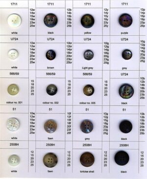 Mottle and Imitation Horn Buttons