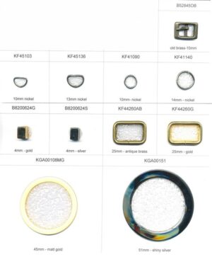 Metal Rings, Buckles and Cord Ends