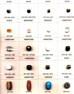 Nylon Plastic ABS and Wood Look Beads