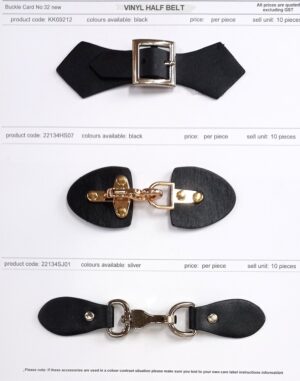 New - Vinyl Half Belts