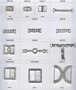 Diamonte Buckles and Ornaments