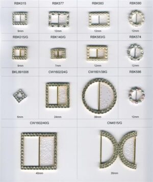 Diamonte and Peark Buckles