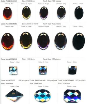 Sew on Acrylic Stones