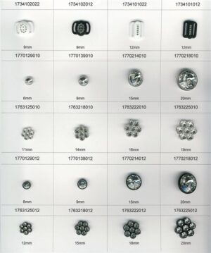 Diamonte Buttons and Clasps