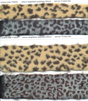 Leopard Fur Trim