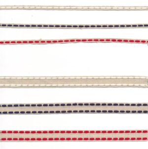 Linen Ribbon Stitched