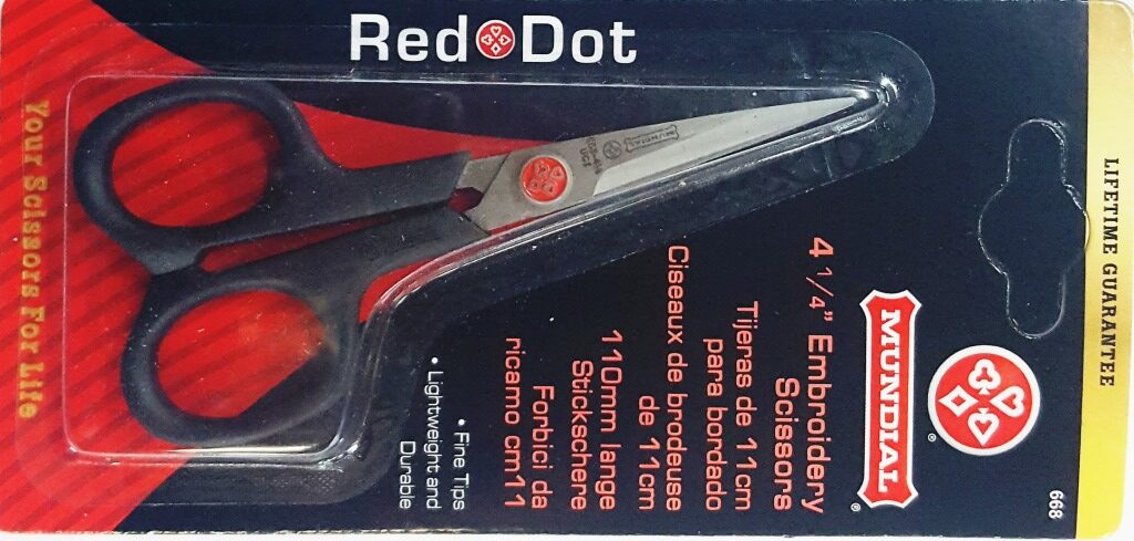 Mundial Embroidery Scissors - 4 1/4 inch