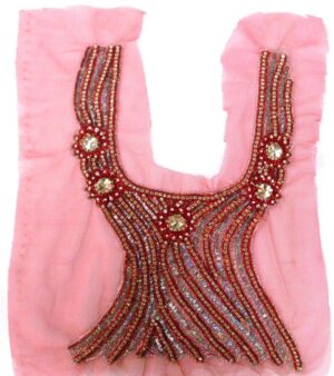 Beaded Neck Piece - Red