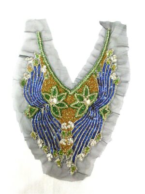 Beaded Neck Pieces - Blue