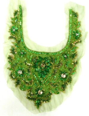 Beaded Neck Piece - Green