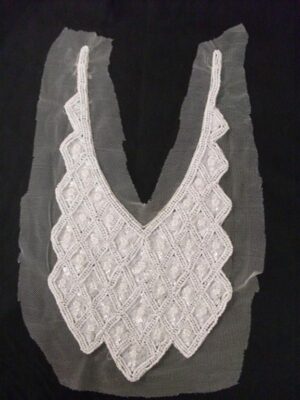 Beaded Neck Piece - White