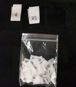 Woven Size Labels