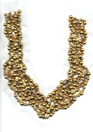 Beaded Collar on Netting