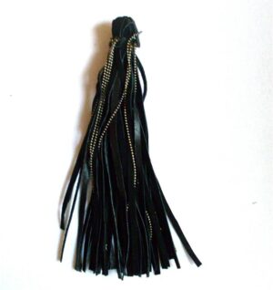 Fancy Leather Tassel with Chains