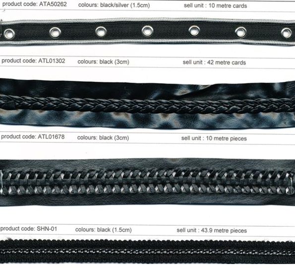 PU Leather & Chain Trims