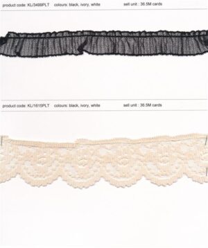 Pleated Lace Trims