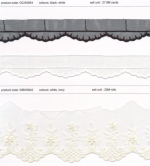 Net-Mesh Embroidered Trims