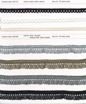 Stretch Cotton & Metallic Trims