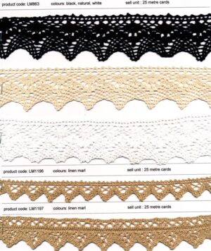 Crochet Cotton & Linen Marl Trims