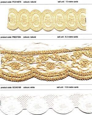 Cottoin Embroirdered Lace Trims