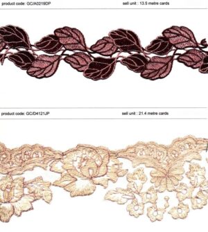 Embroirdered Guipure Lace Trims
