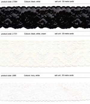 Nylon Stetch Tricot Lace Trims