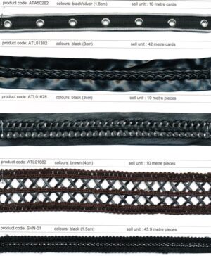 PU Leather & Chain Trims