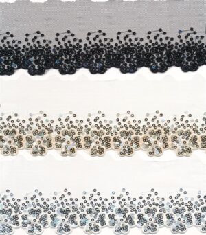Sequin Net Trim 75mm