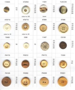 Wood: Imitation Wood : Coconut and Cork Buttons