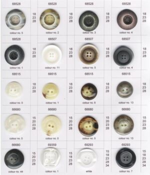 Mottle and Imitation Horn Buttons