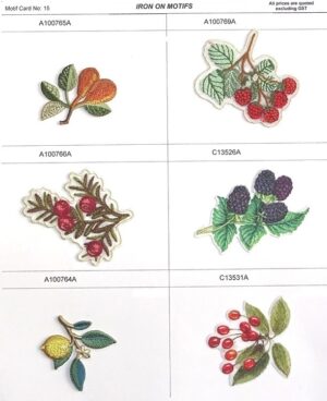 NEW! Fruits - Iron on motifs