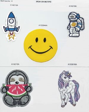 New - Iron on motifs