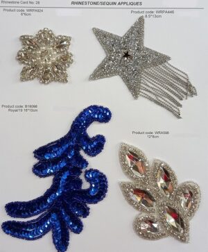 New - Rhinestone & Sequin Appliques