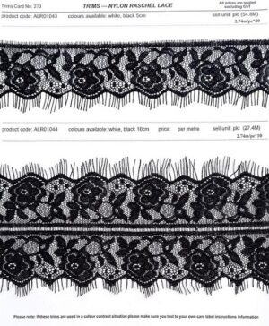 Nylon Raschel Lace - Trim card 273