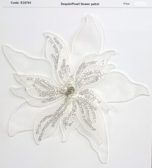 NEW - Sequin/Pearl Flower Patch