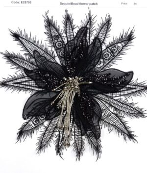 NEW - Sequin/Bead Flower Patch