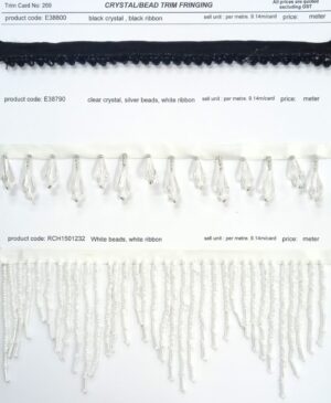 Crystal/Bead Trim Fringing