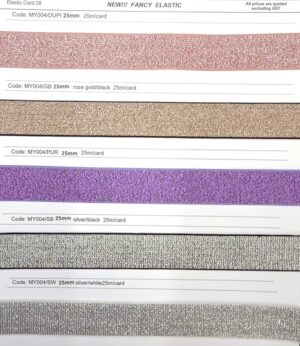 Fancy Metallic Elastic