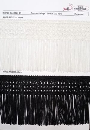Rayon Peasant Fringe - 110mm