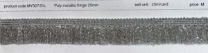 Metallic fringe